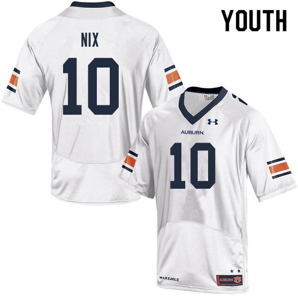 Youth #10 Bo Nix Auburn Tigers College Football Jerseys Sale-White